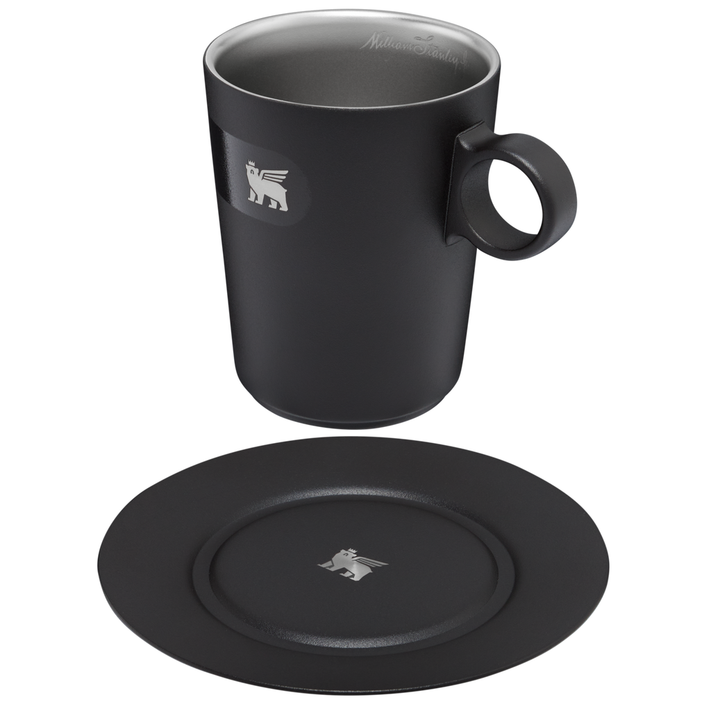 The DayBreak Café Latte Cup & Stillness Saucer | 10.6 OZ - Daily Sip. Daily Refill.