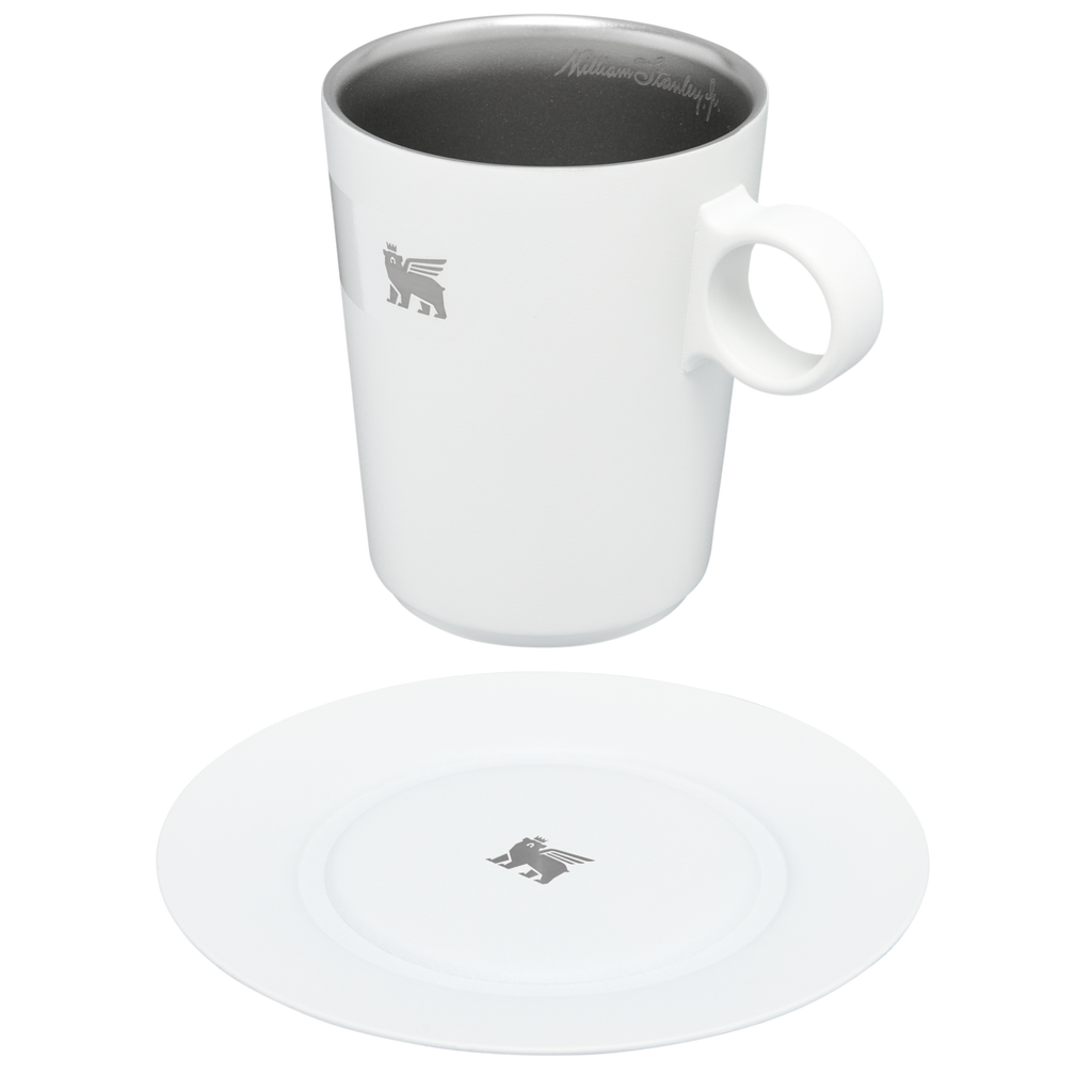 The DayBreak Café Latte Cup & Stillness Saucer | 10.6 OZ - Daily Sip. Daily Refill.