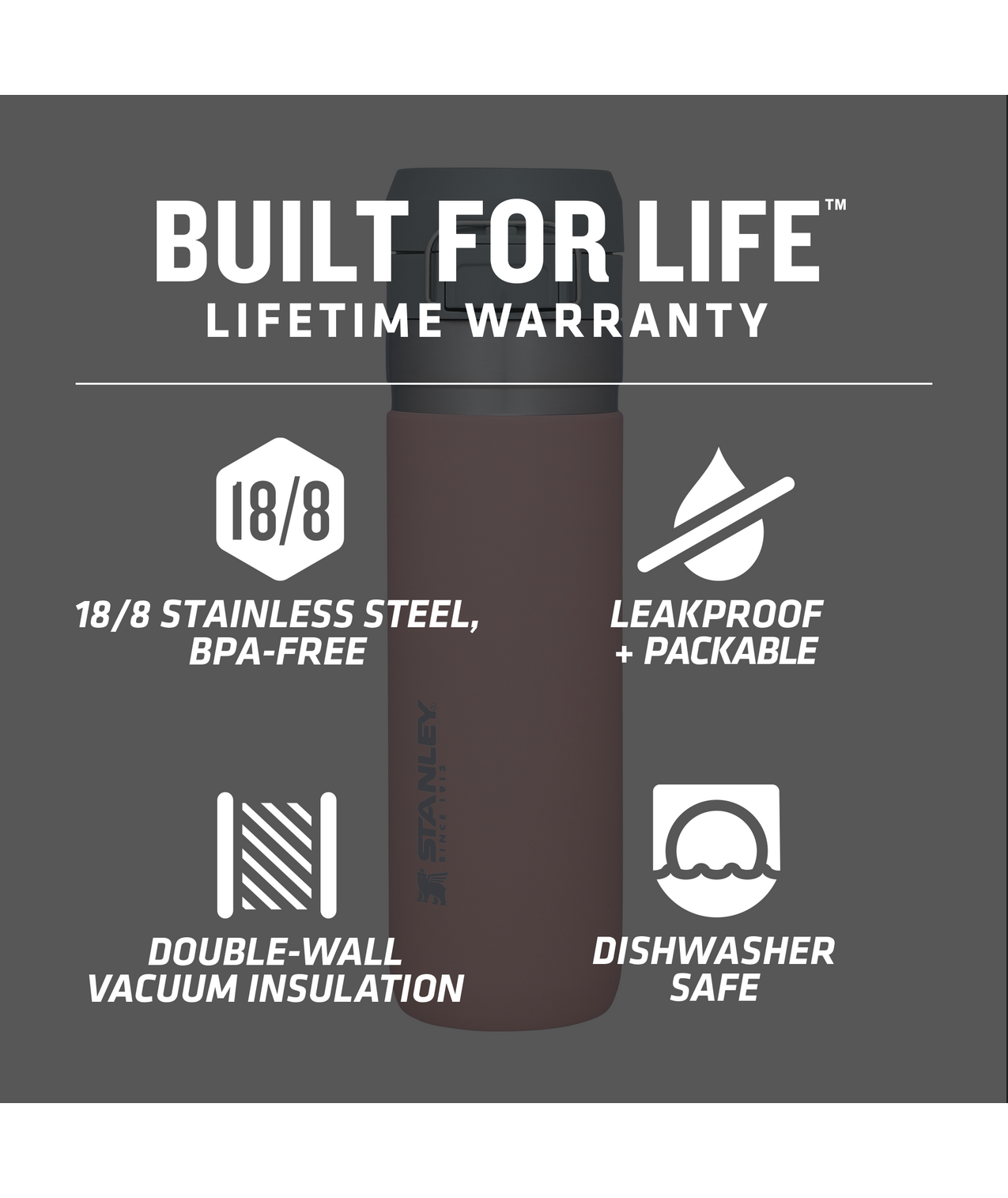 The Quick Flip Go Bottle | 24 OZ - Stanley for School