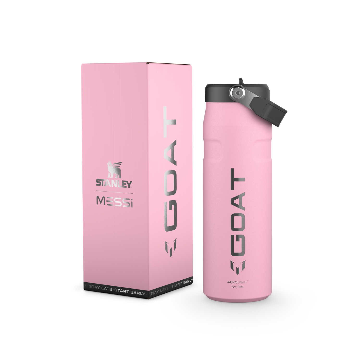The Messi x Stanley IceFlow™ Flip Straw 2.0 Bottle | 24 OZ - Made to Move