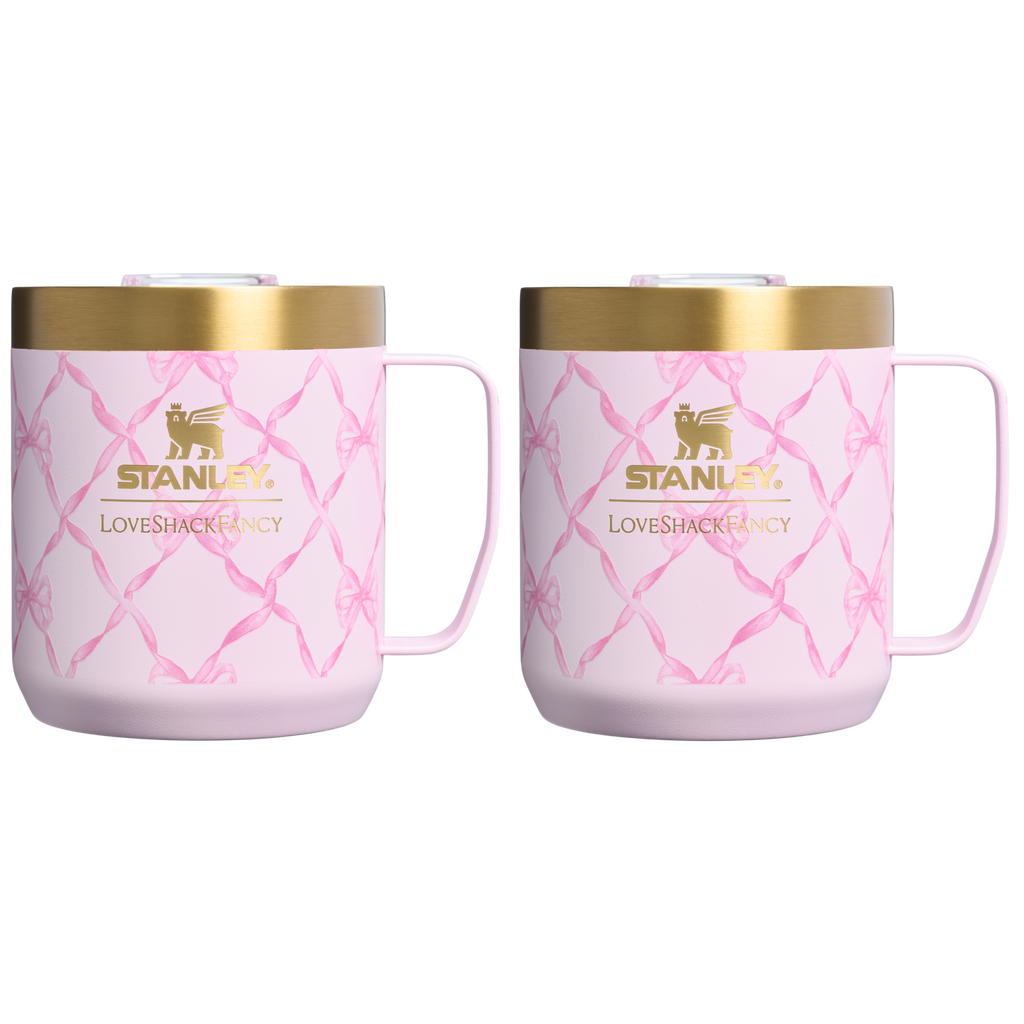 Stanley 1913 x LoveShackFancy Holiday Everyday Camp Mug Set | 12 OZ - Tumbler That Fits