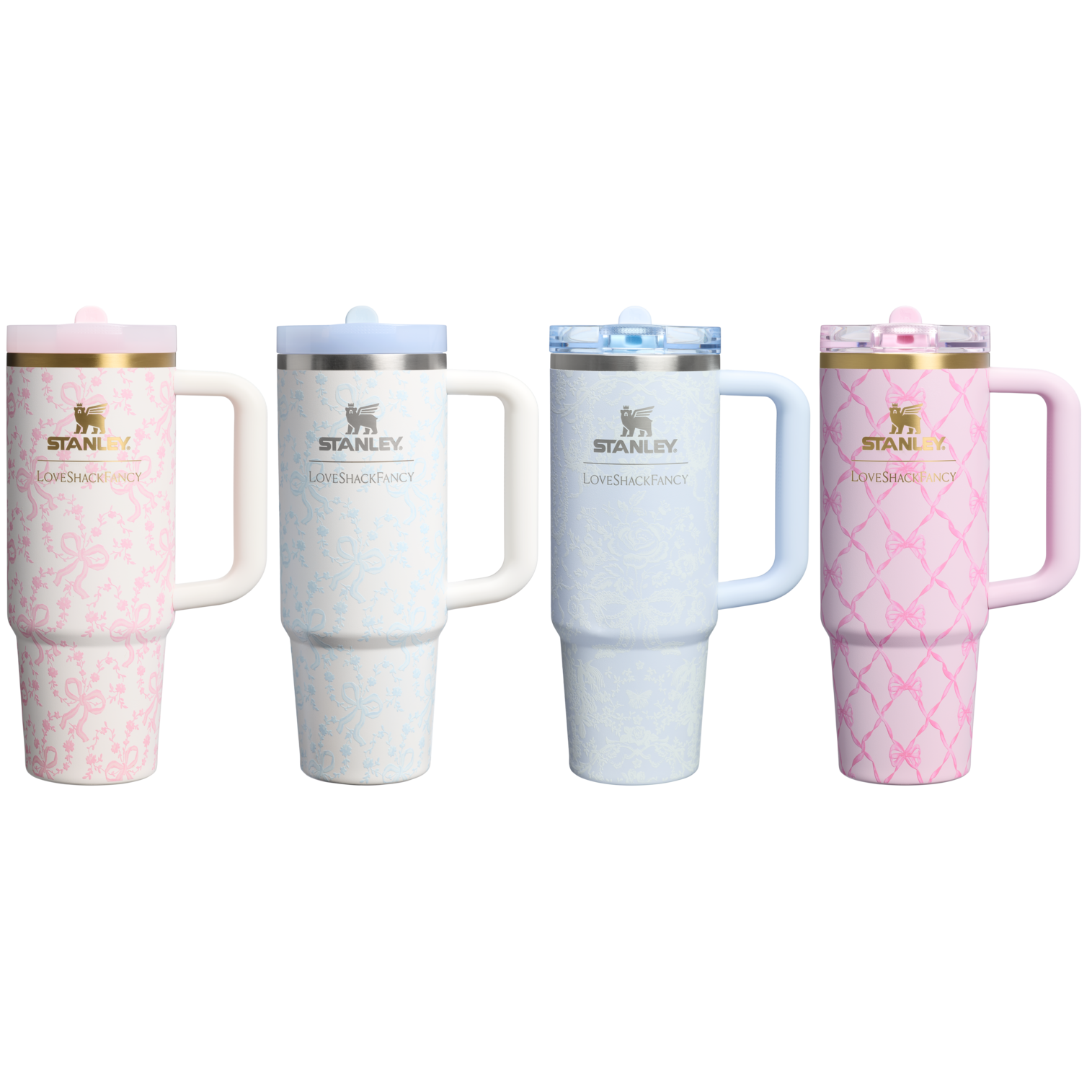 Stanley 1913 x LoveShackFancy Holiday The Quencher ProTour Set 4-pack | 30 OZ - Your Daily Tumbler
