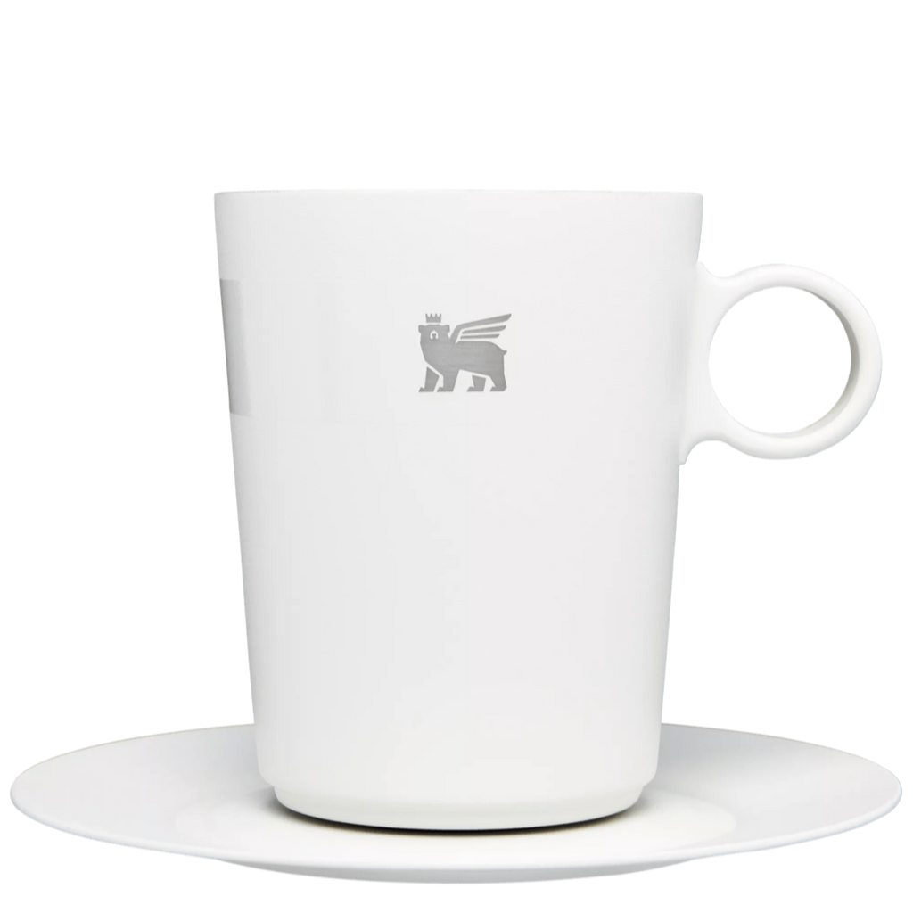 The DayBreak Café Latte Cup & Stillness Saucer | 10.6 OZ - Daily Sip. Daily Refill.